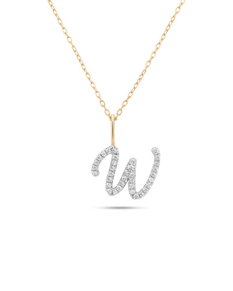 Letter W Necklace
