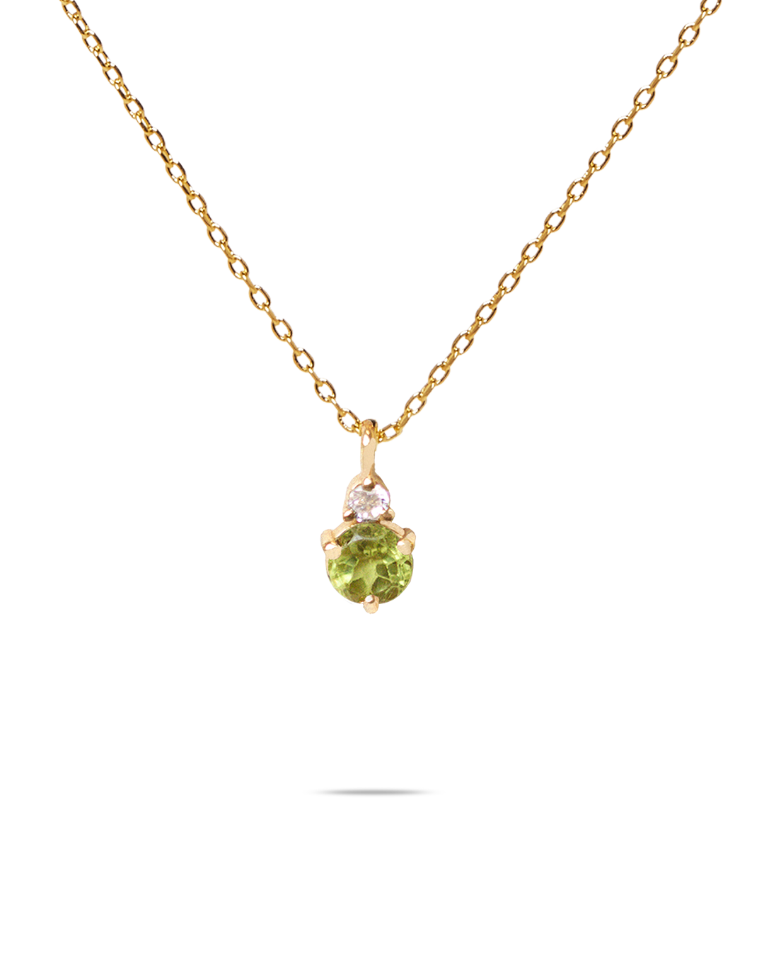 August Birthstone Necklace - Peridot