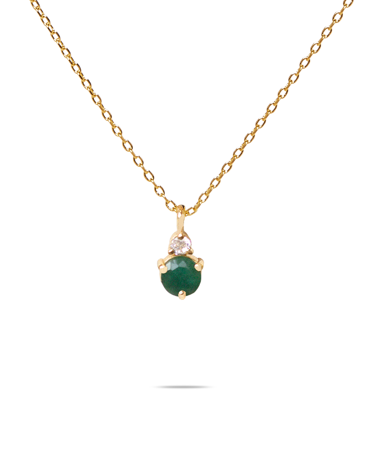 Collar Birthstone Mayo - Esmeralda