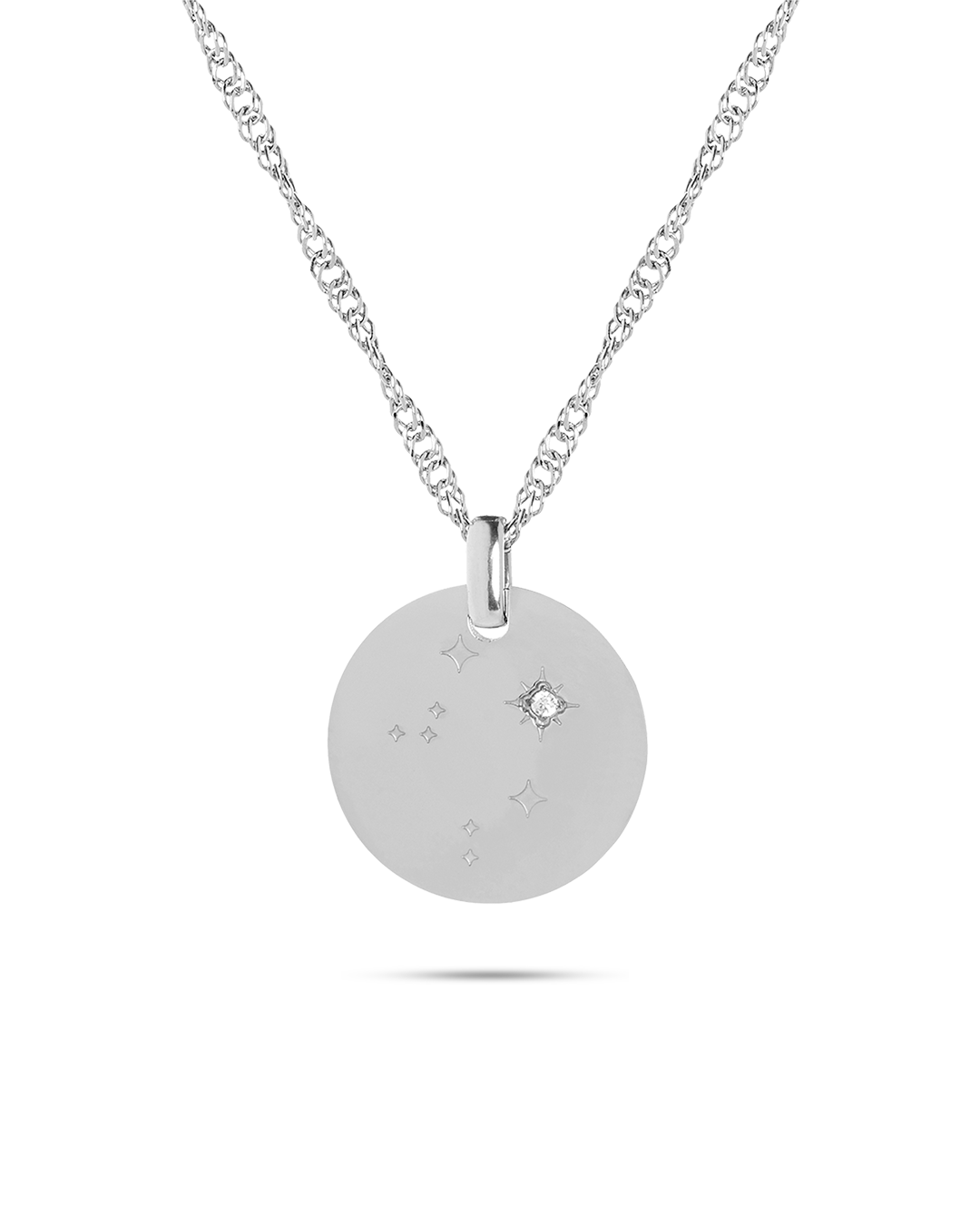 Silver Zodiac Libra Necklace