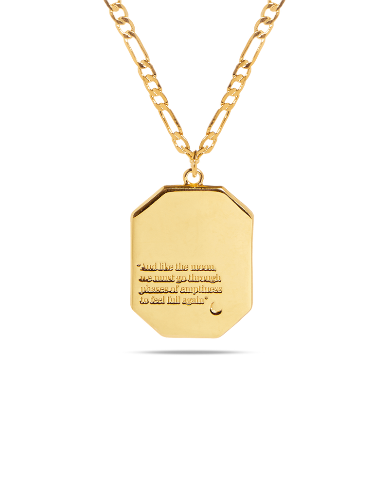 Moon Medal Necklace