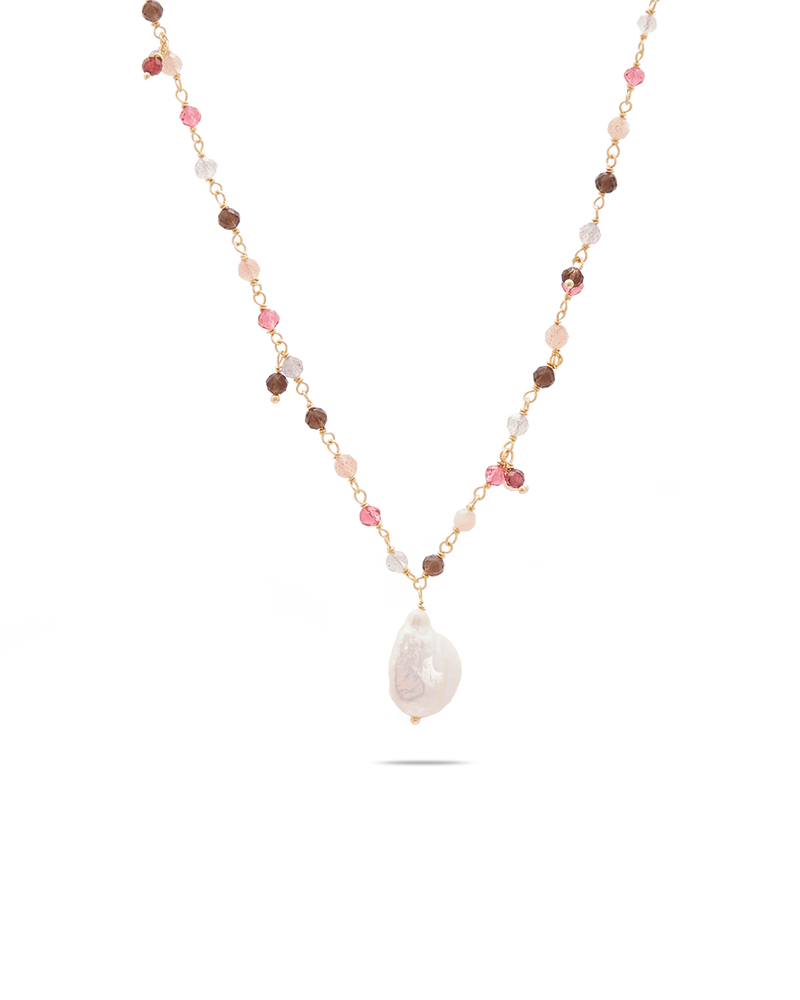 Pink Pearl Necklace