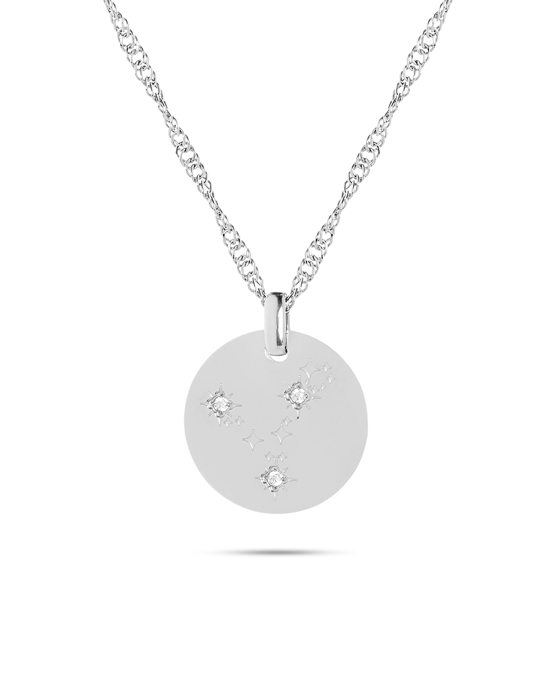 Silver Zodiac Pisces Necklace