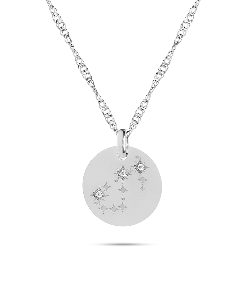 Scorpio Zodiac Silver Necklace