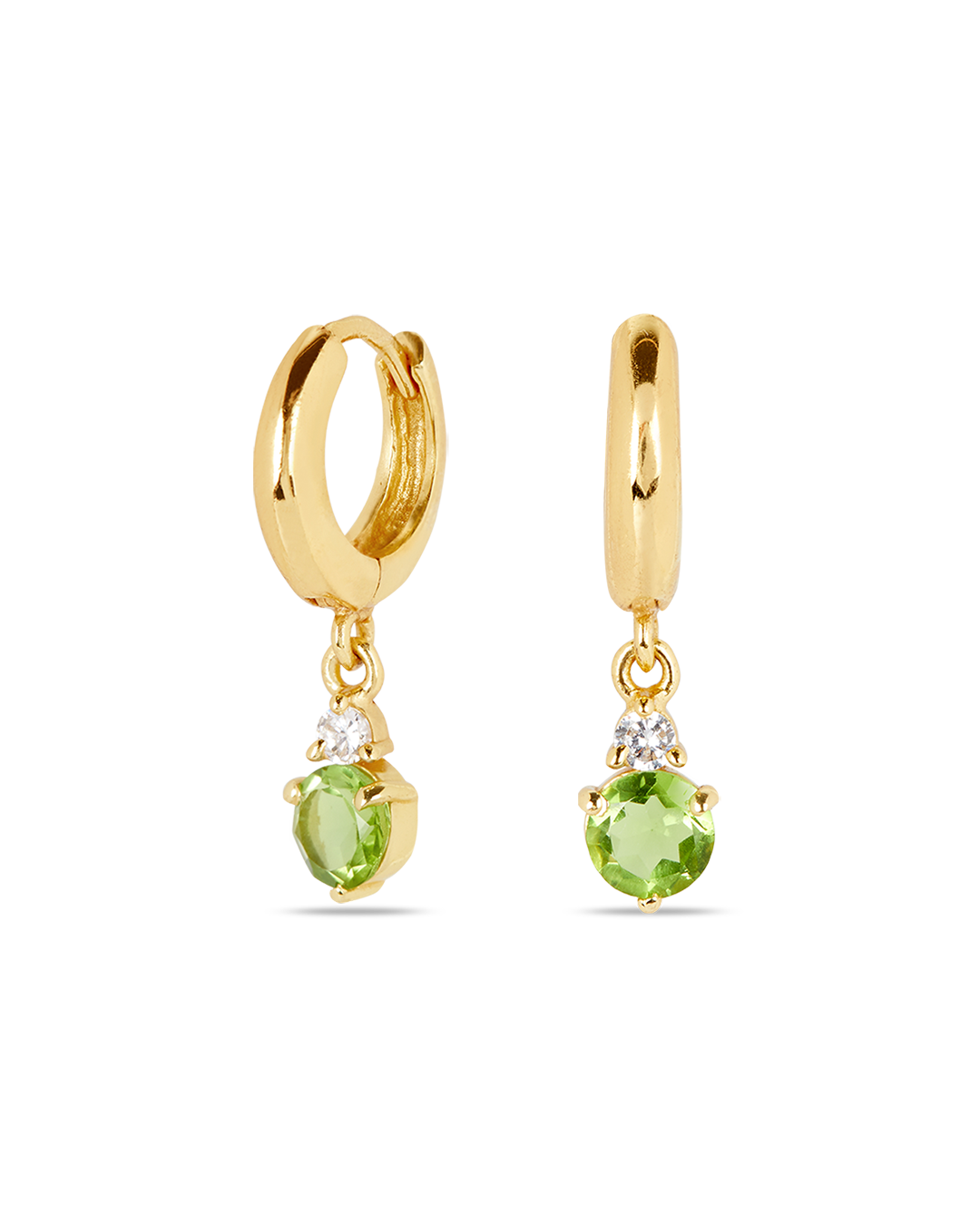 Pendientes Birthstone Agosto - Peridoto