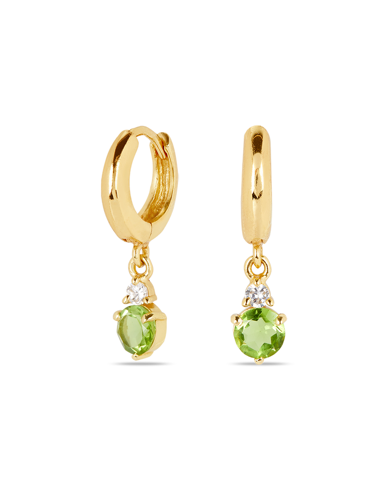 August Birthstone Earrings - Peridot 