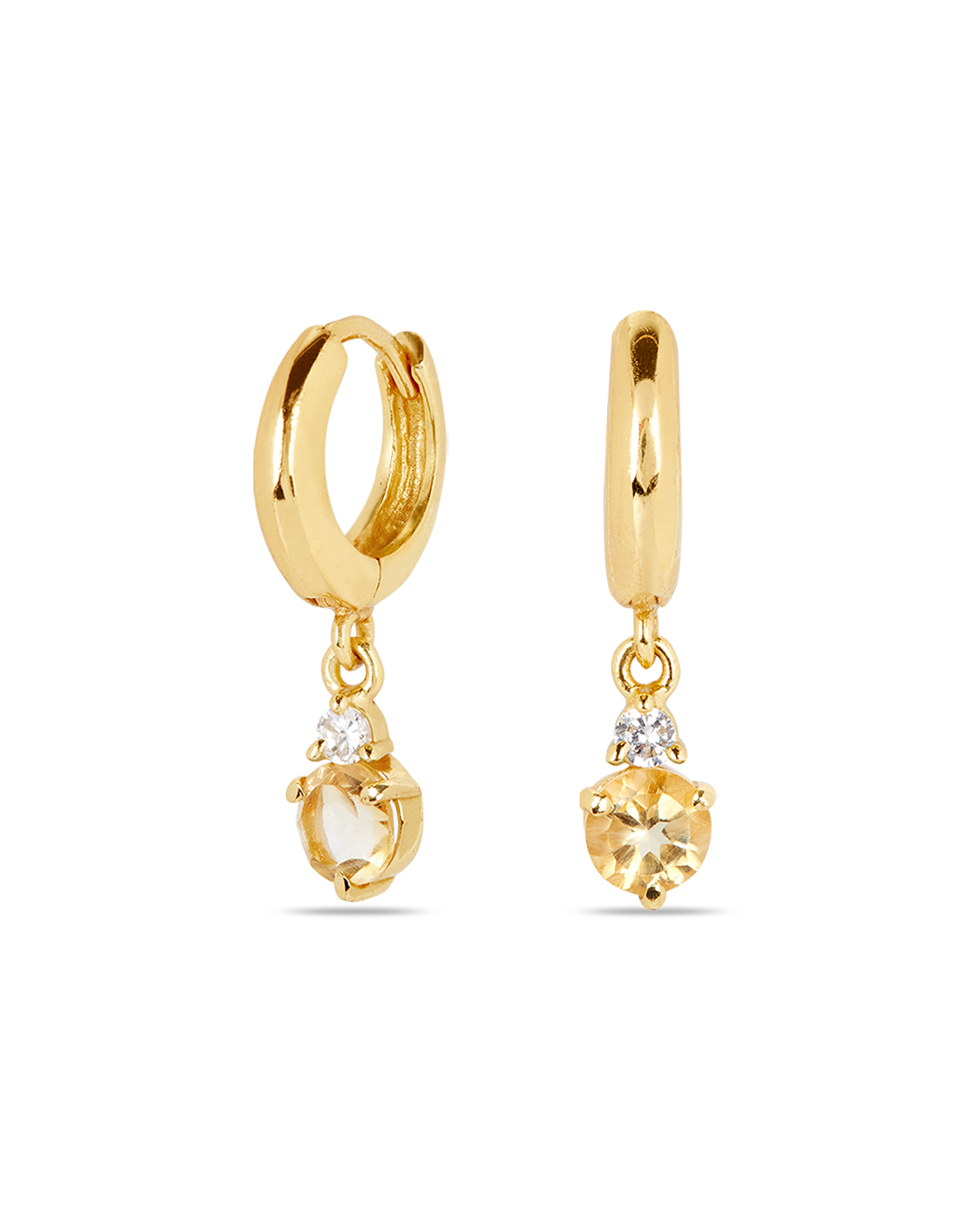 November Birthstone Earrings - Citrine 