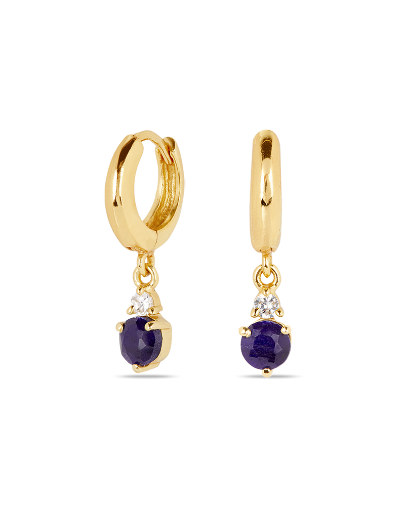 September Birthstone Earrings - Sapphire 