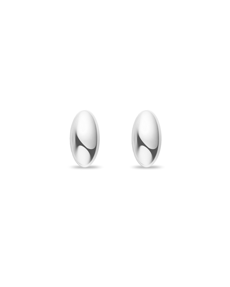 Mini Bullet Silver Earrings