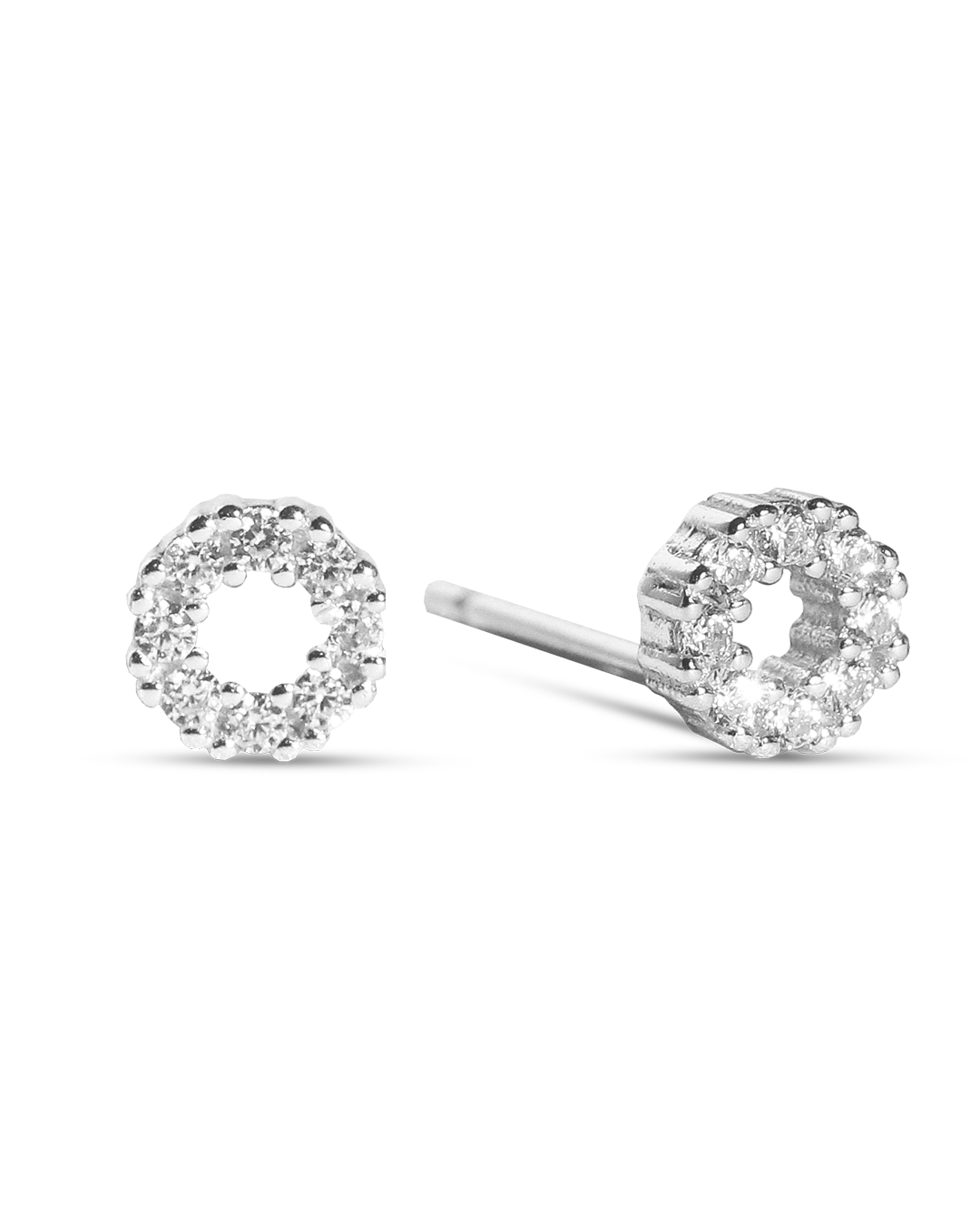 Silver Mini Circle Earring