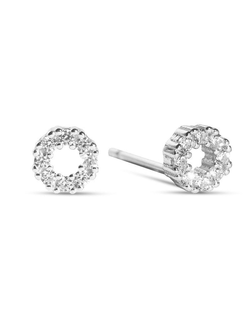 Silver Mini Circle Earring