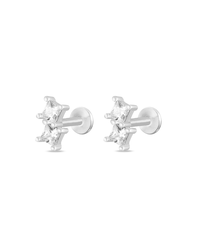 Silver Duo Ear Piercing