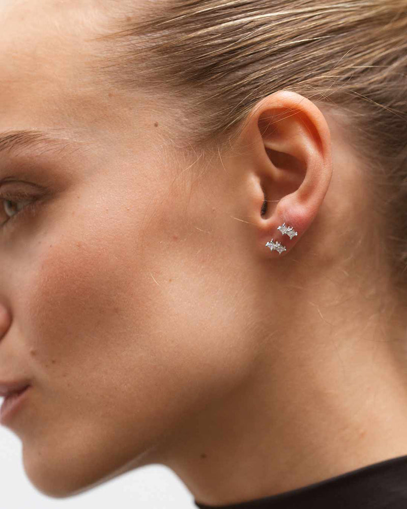 Silver Duo Ear Piercing