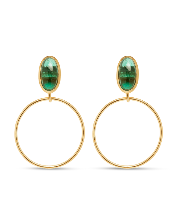 Pendientes Jade Verde Ela