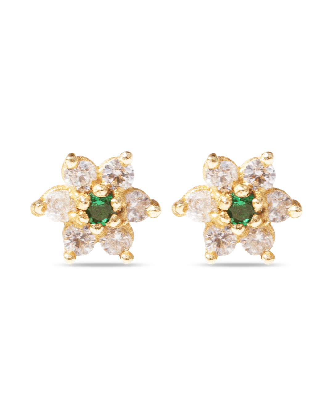 Pendientes Mini Verdes Flower