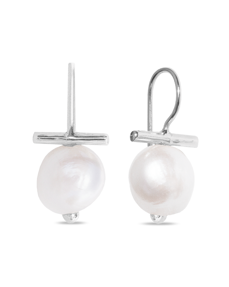 Pearl Silver Earrings Pearl