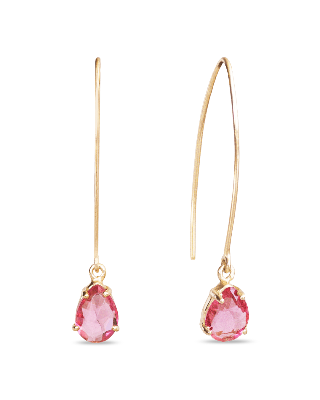 Pendientes Turmalina Rosa Kokod