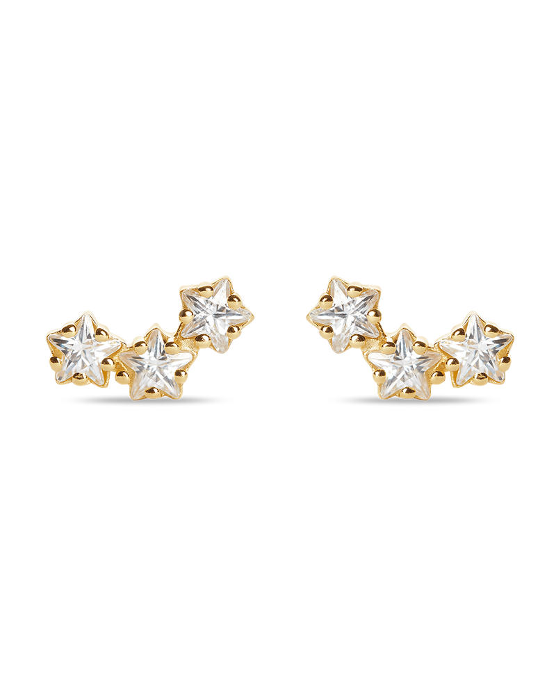 Mini Tristar Star Earrings