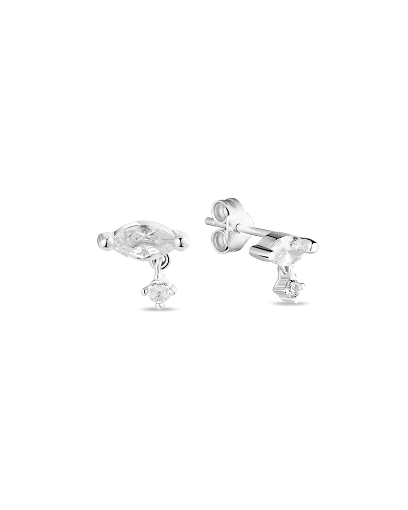 Mini Vivi Silver Earrings