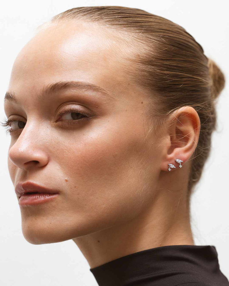 Mini Vivi Silver Earrings