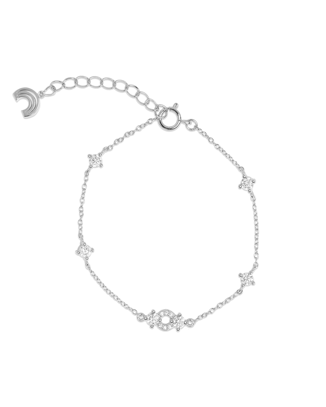 Silver Zircon Breeze Bracelet