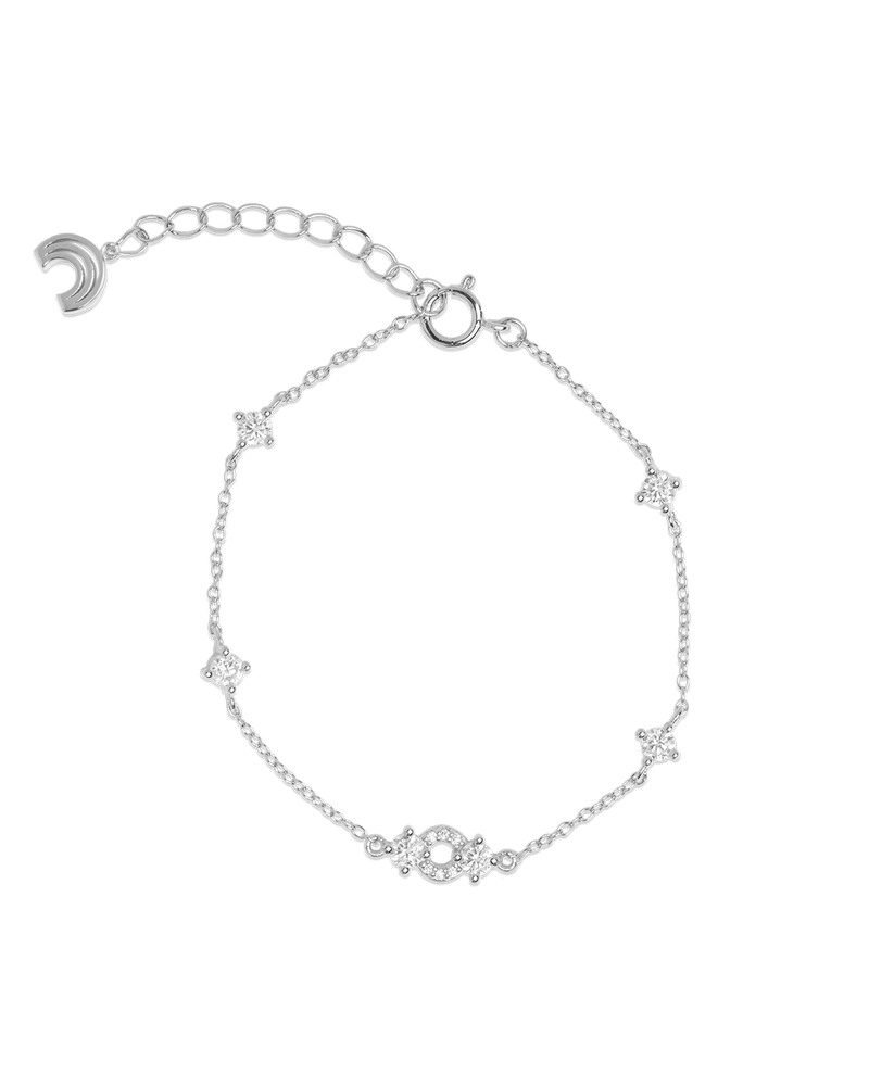 Silver Zircon Breeze Bracelet