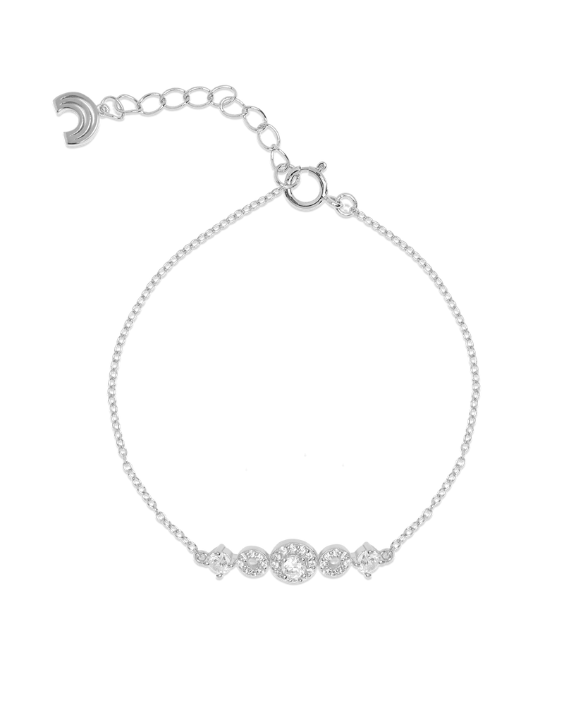 Breeze Zirconia Silver Bracelet