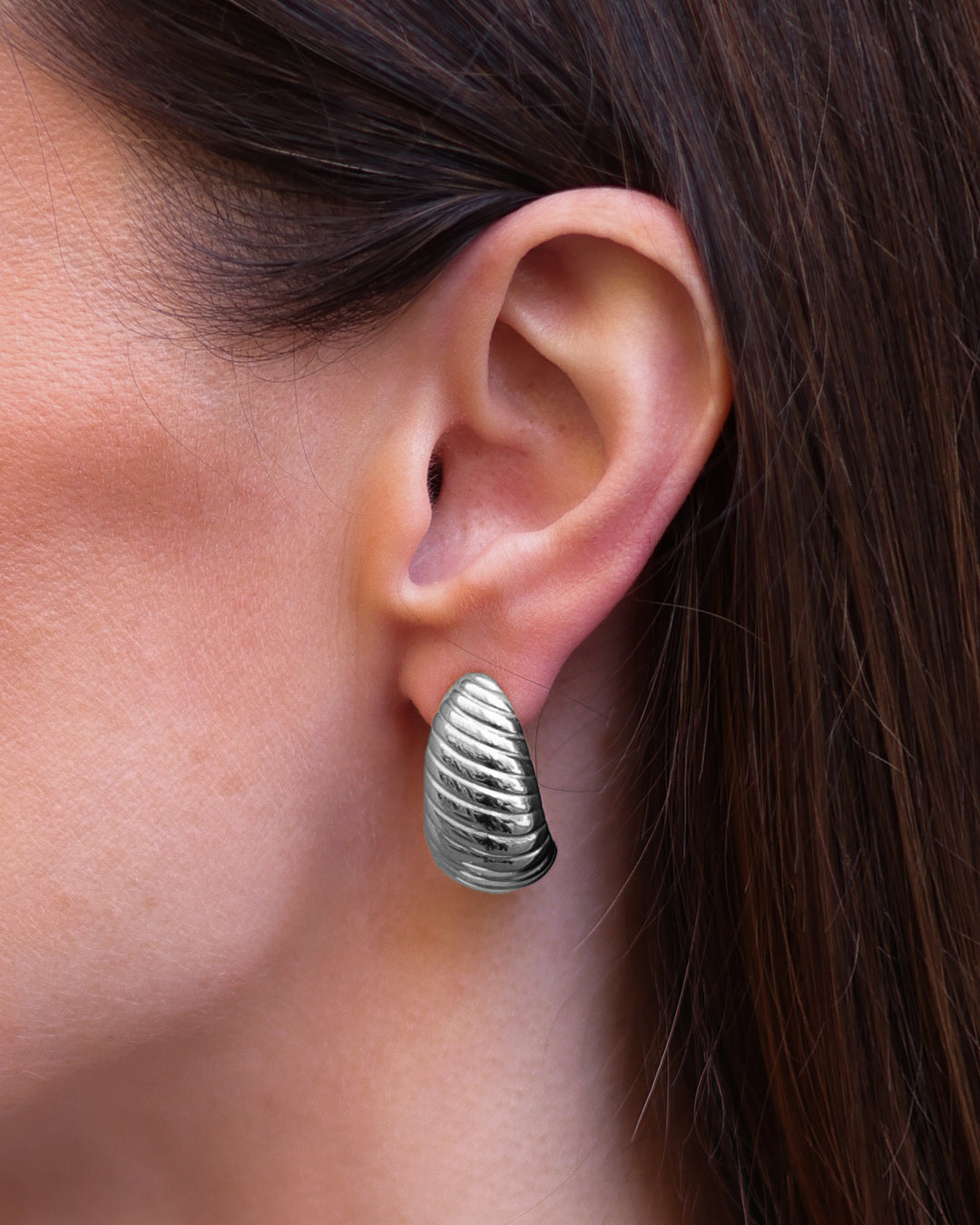 Pendientes Plateados Aura