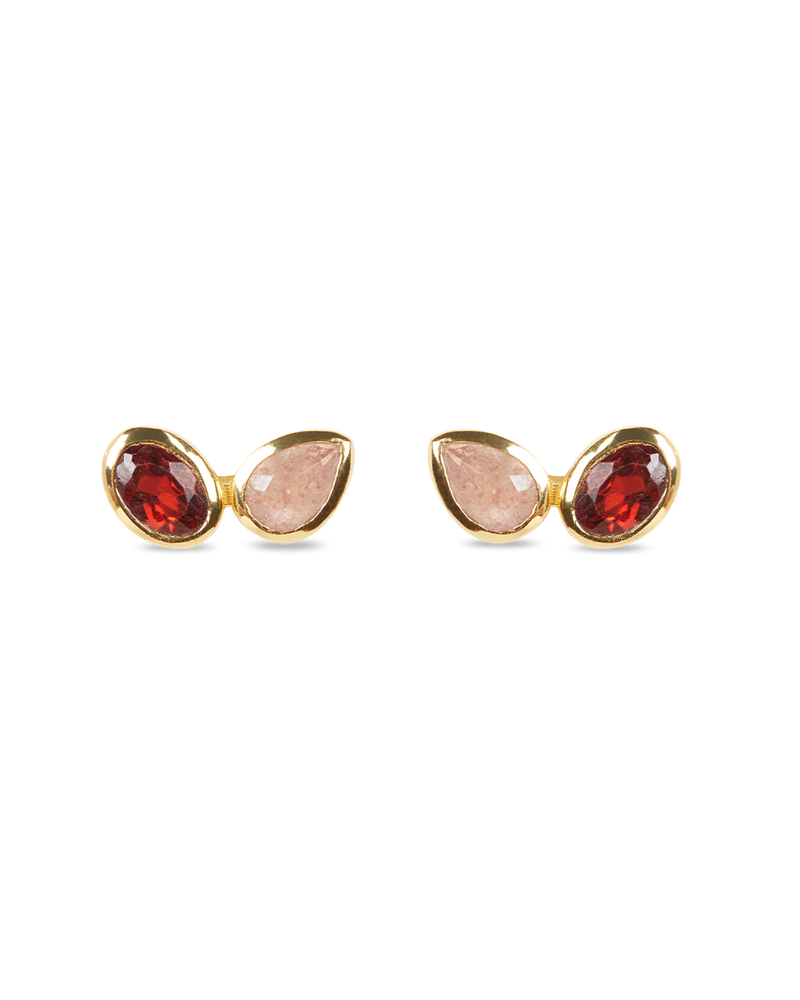 Pendientes Granate Cora