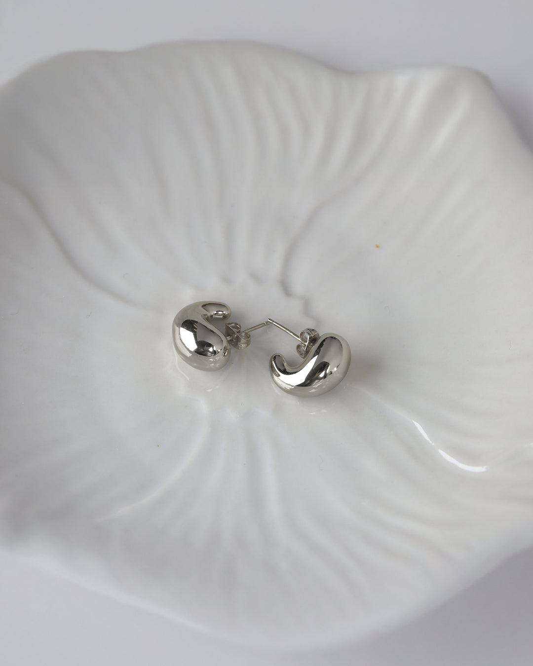 Pendientes Gotas Plateados