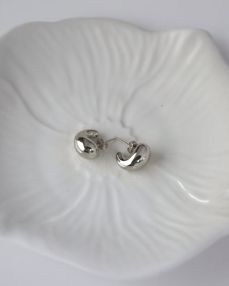 Pendientes Gotas Plateados