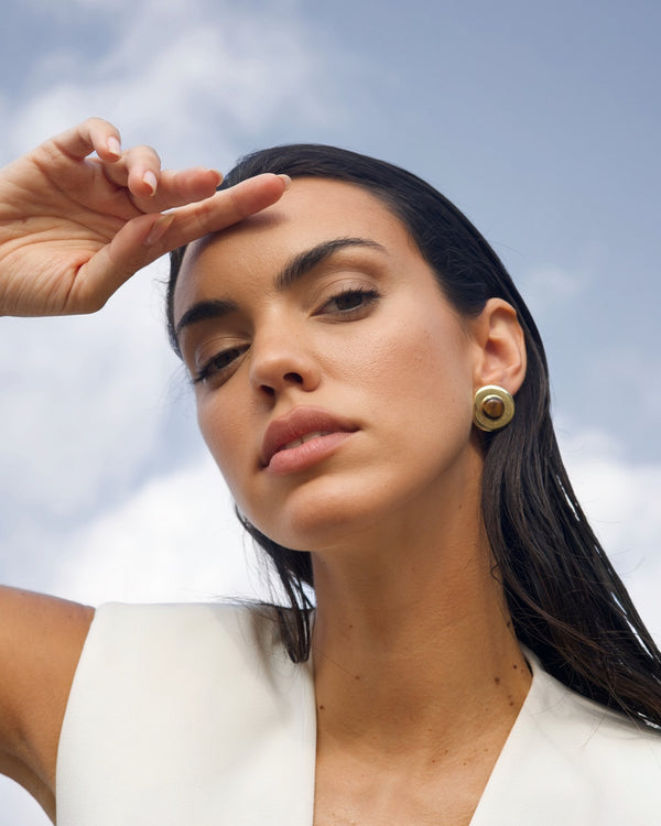 Pendientes Ojo De Tigre Hathor