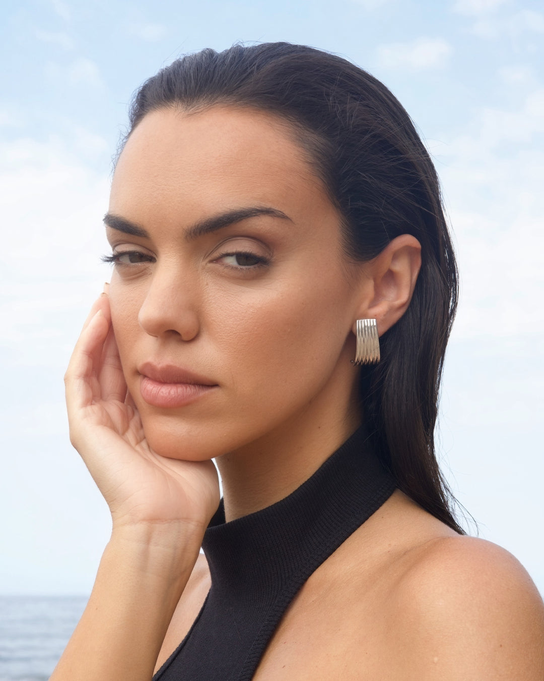 Nefertari Silver Earrings