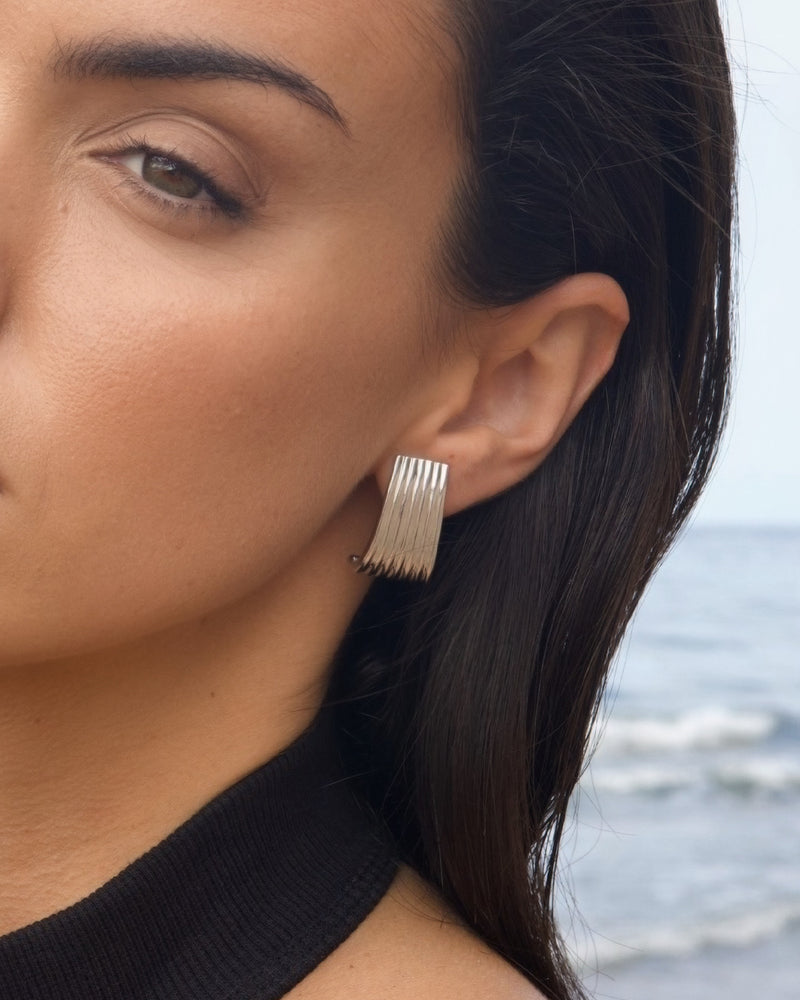 Nefertari Silver Earrings