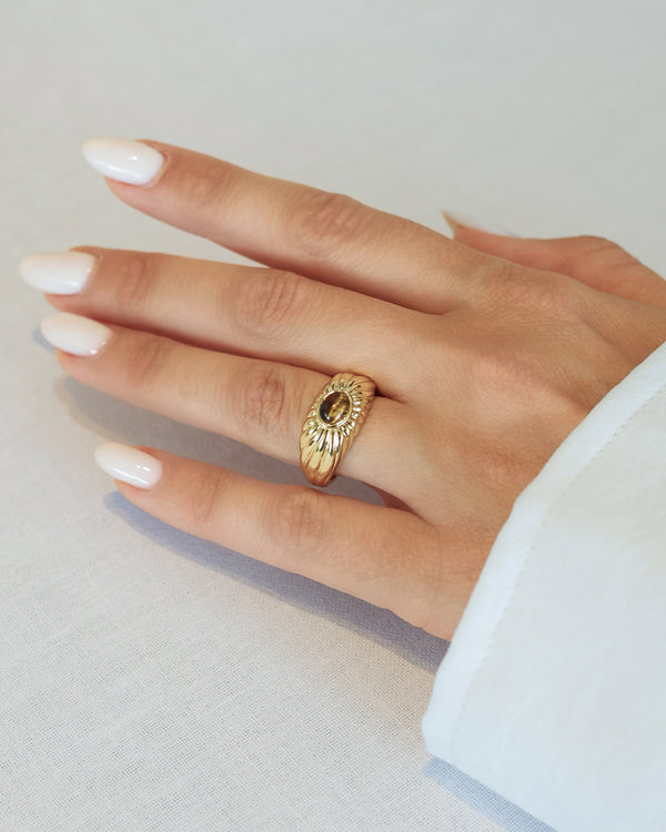 Anillo ojo de tigre Diana