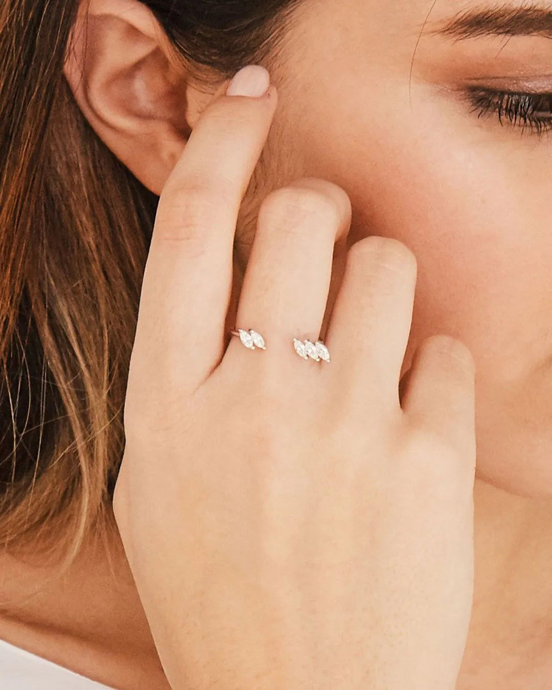 Jo Silver Zirconia Ring