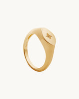 Anillo Sello Star Signet
