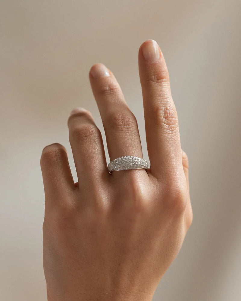Pavé Éclat Silver Ring
