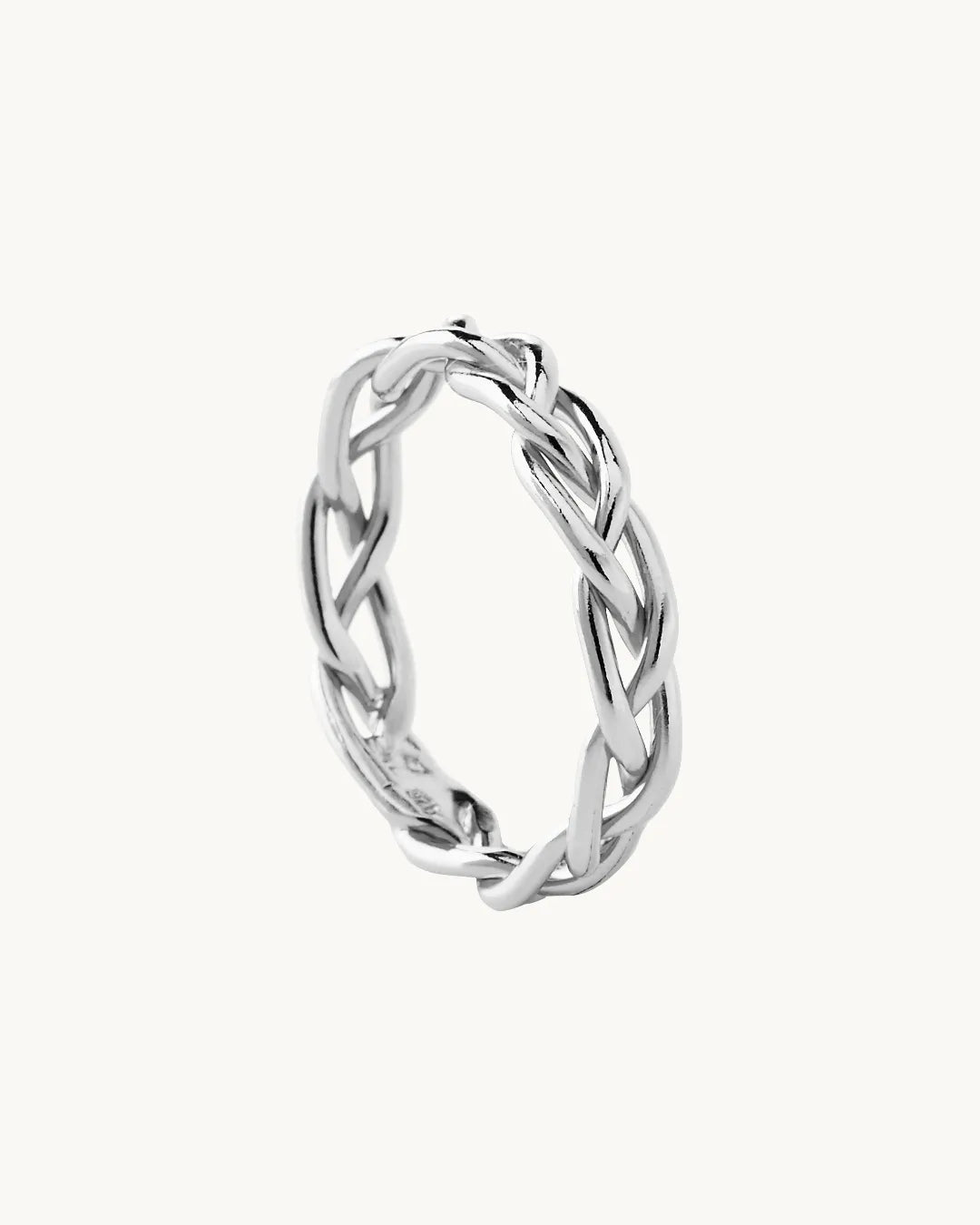 Anillo Plata Trenzado Braid
