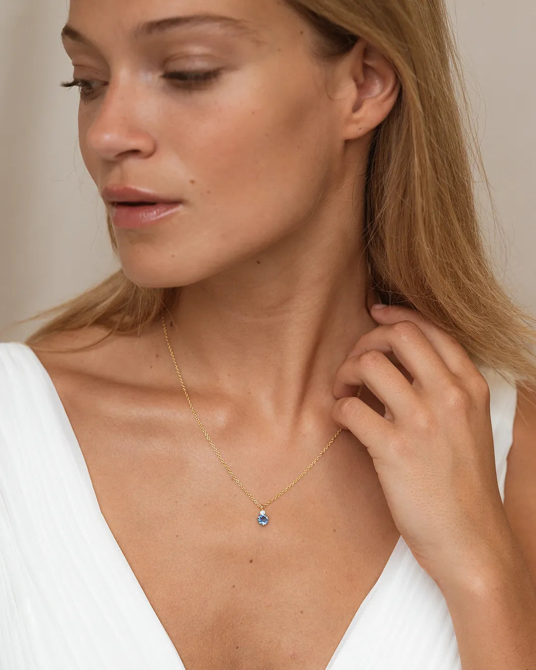 December Birthstone Necklace - Tanzanite