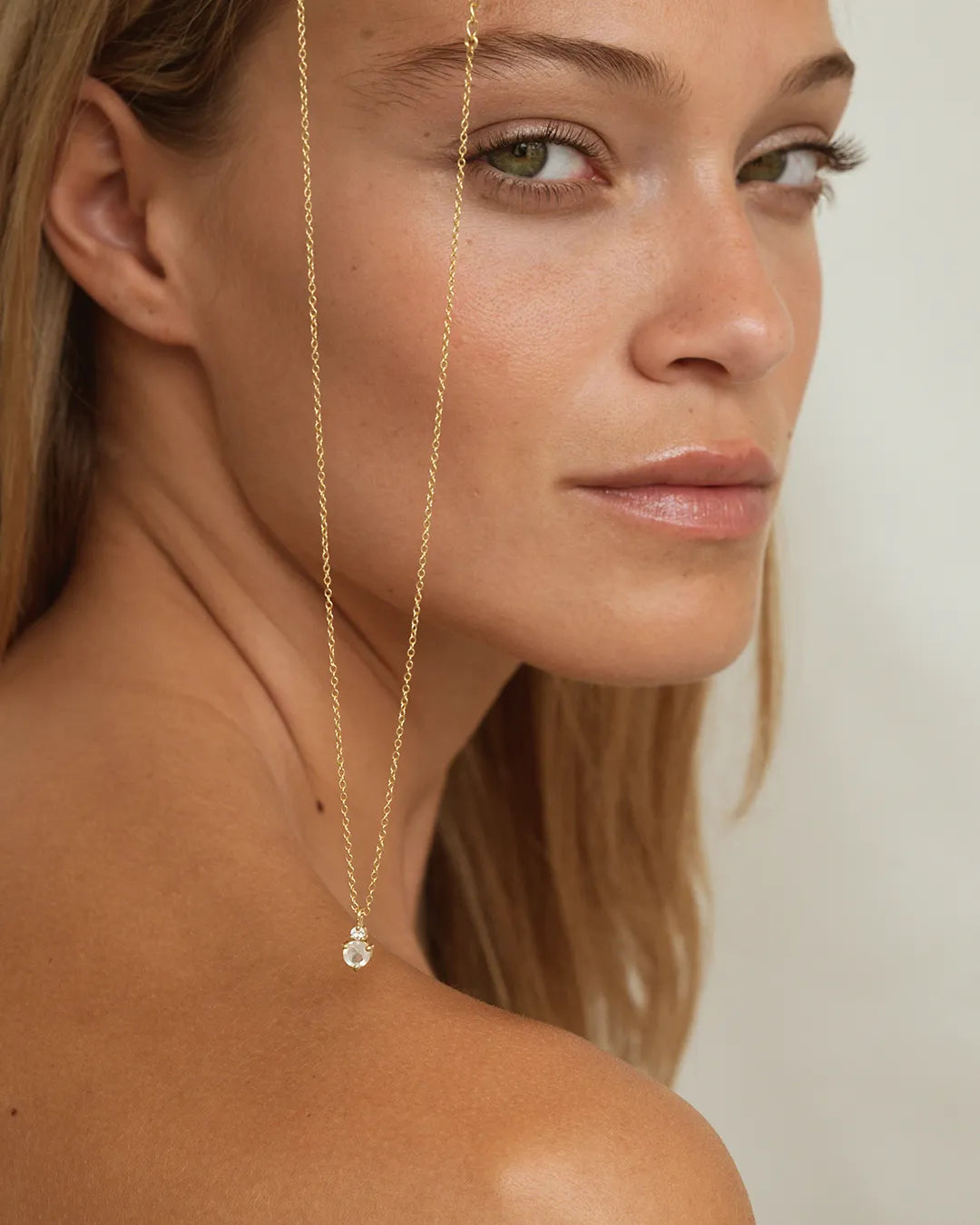 Birthstone Necklace June - Moonstone