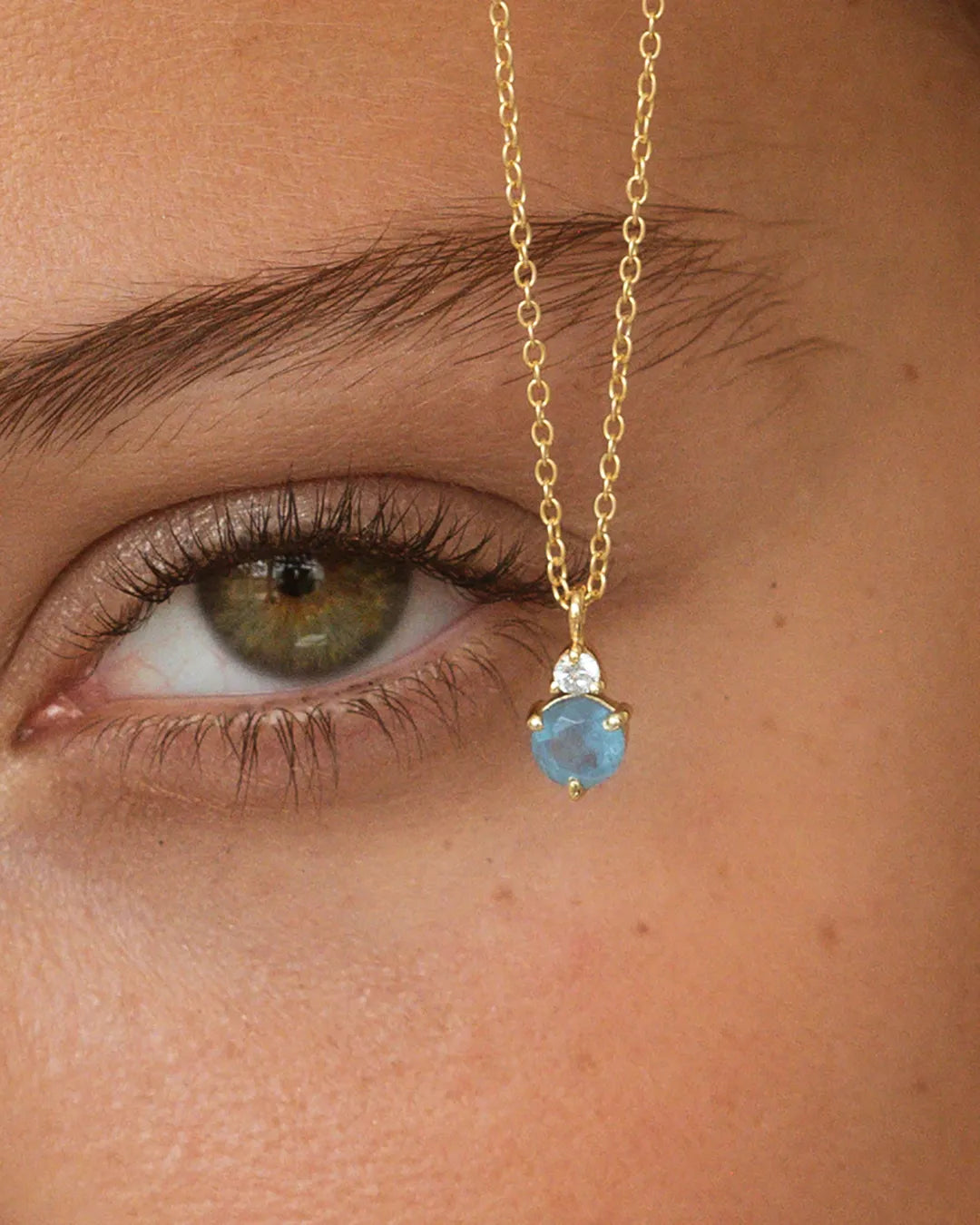 Collar Birthstone Marzo - Aguamarina