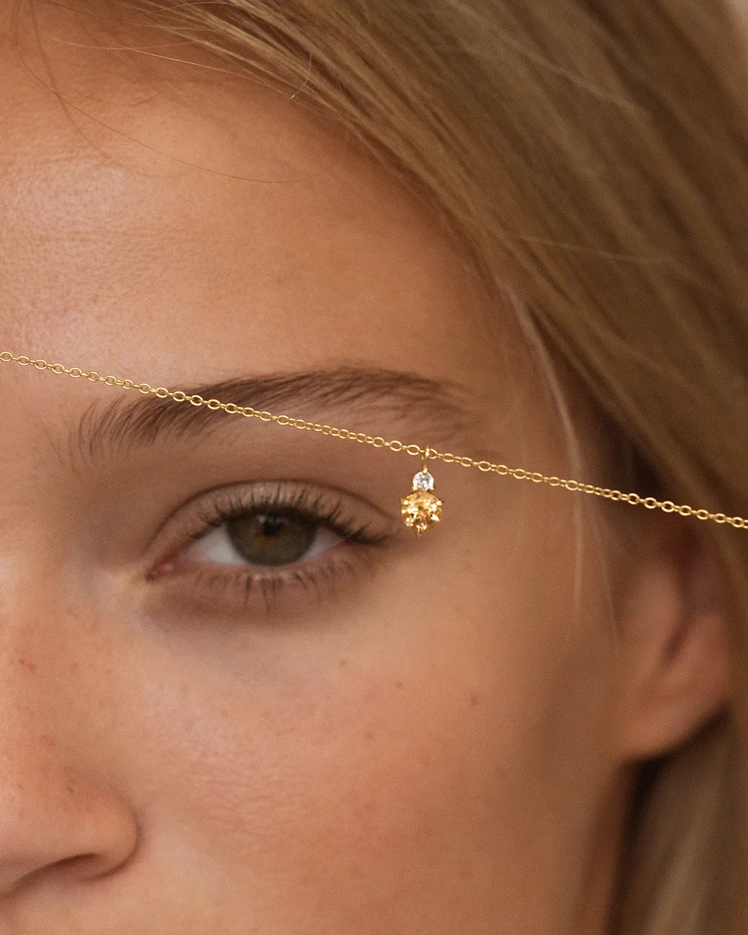 November Birthstone Necklace - Citrine