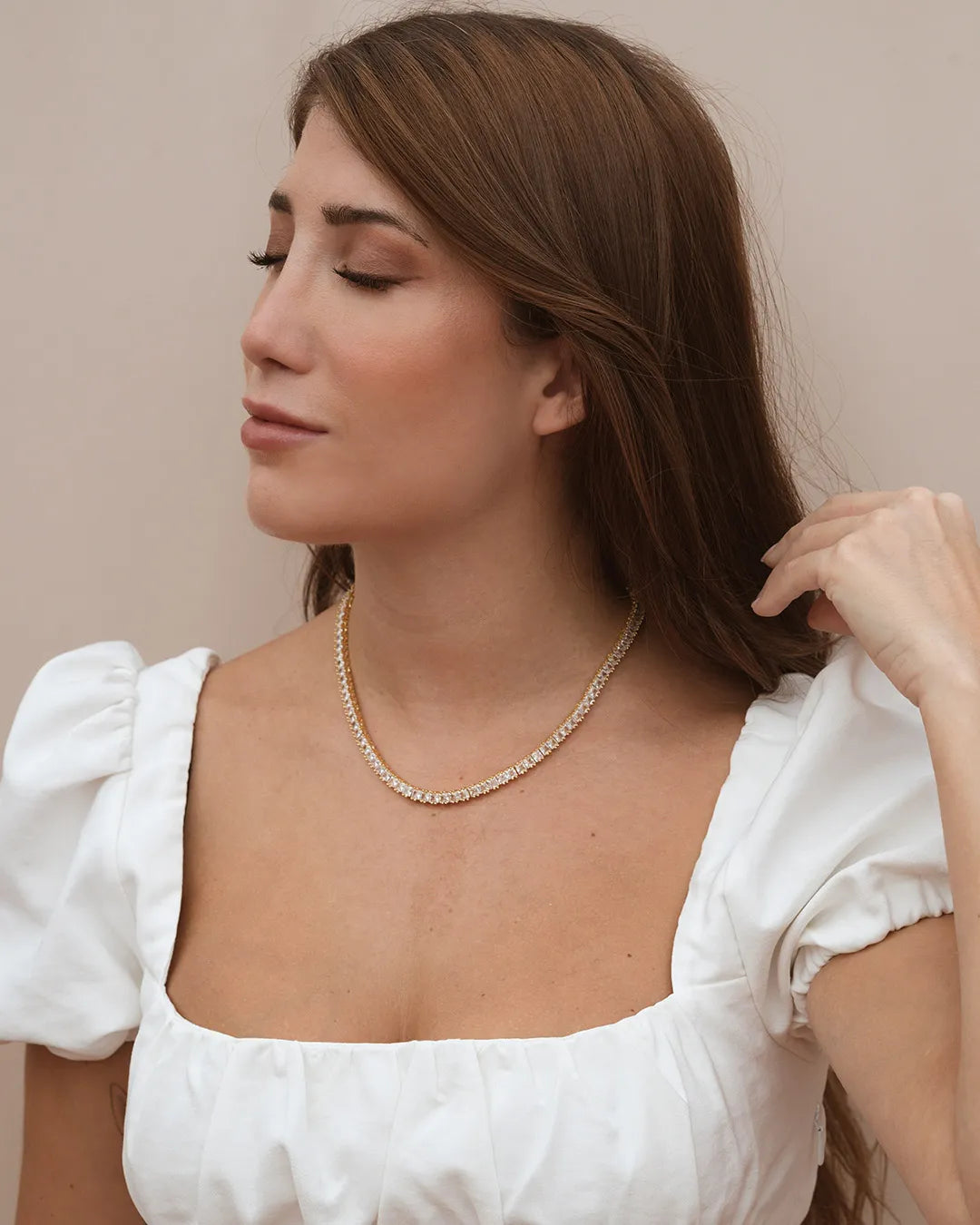 Light Tennis Necklace