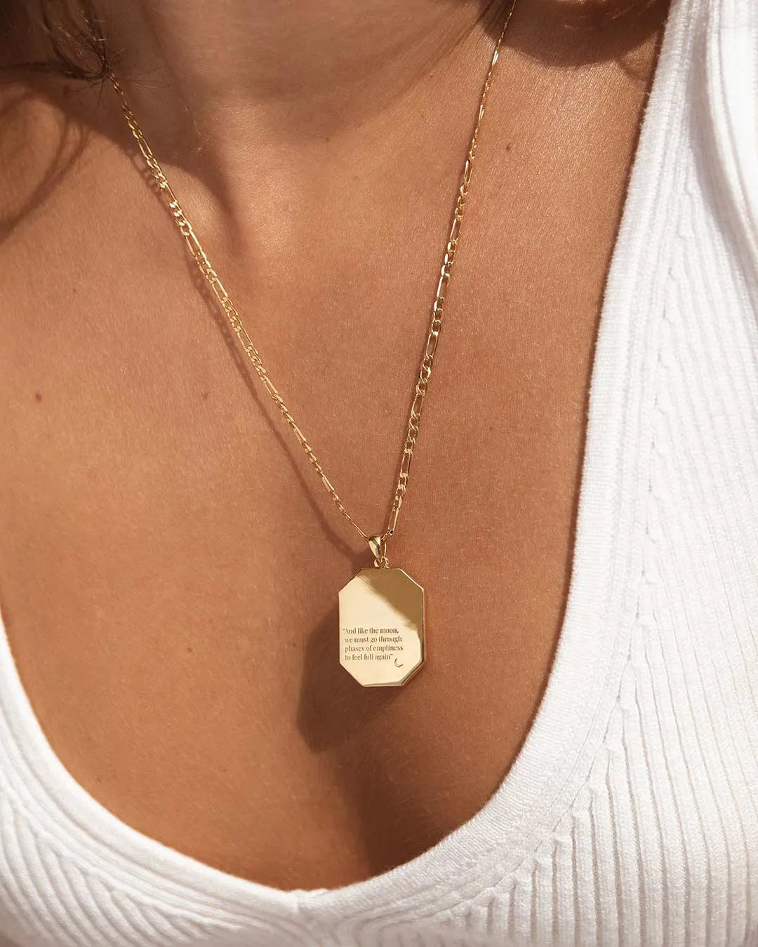 Moon Medal Necklace