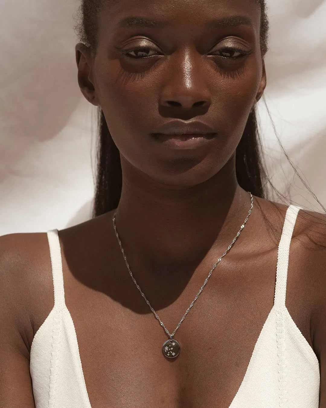 Aquarius Zodiac Silver Necklace
