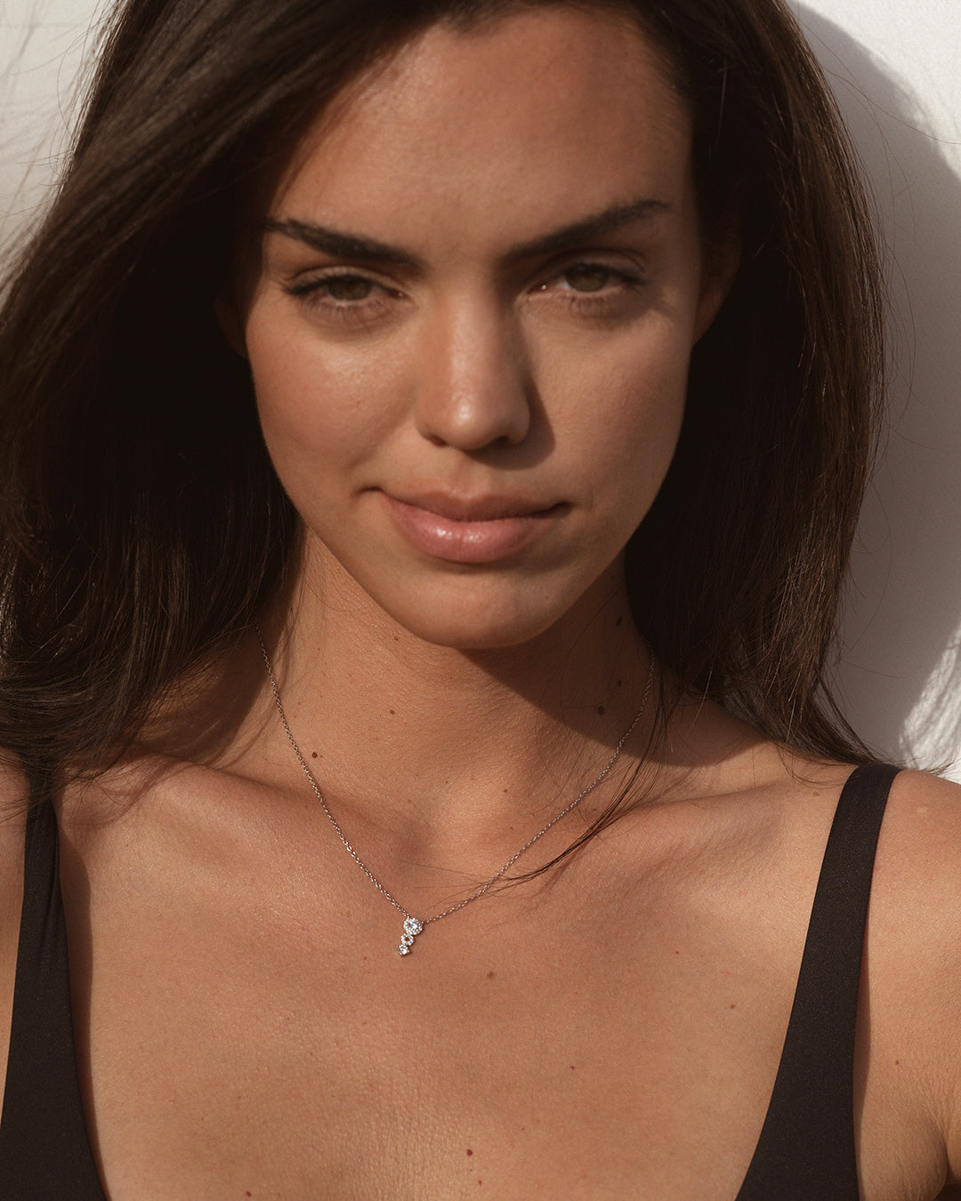 Air Zirconia Silver Necklace