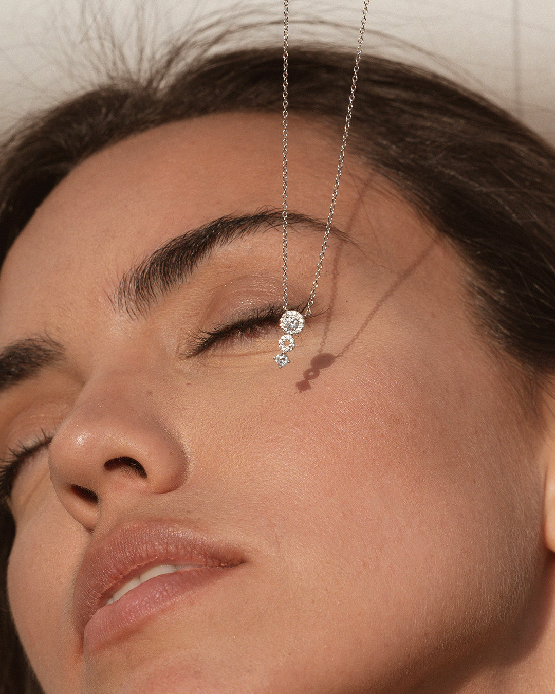 Air Zirconia Silver Necklace
