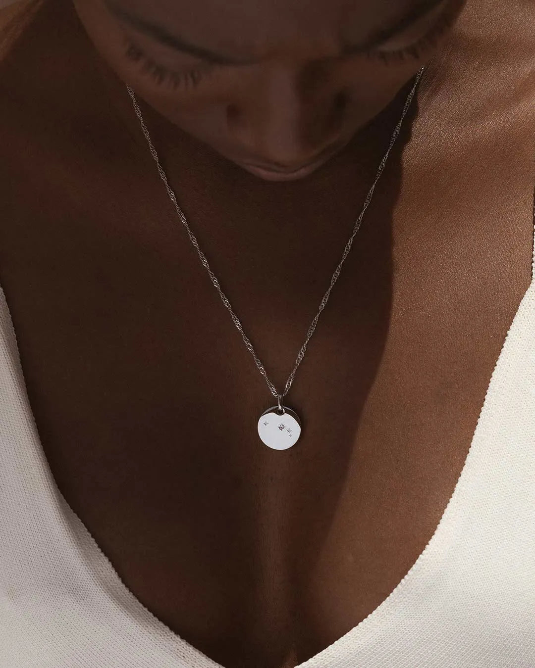 Silver Zodiac Aries Necklace