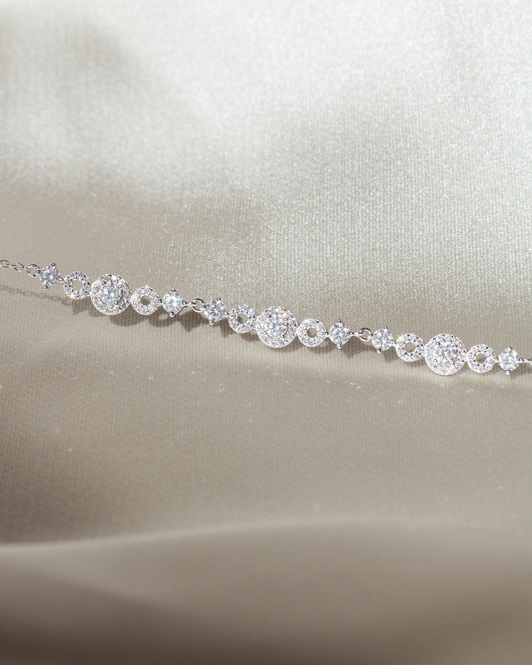Breeze Zirconia Silver Necklace